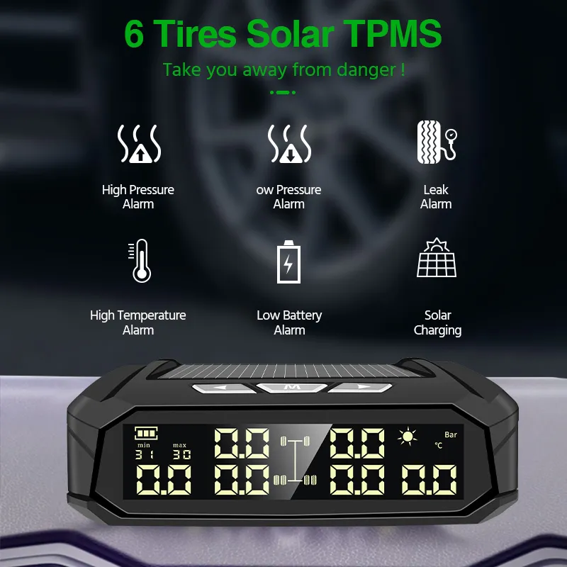 Solar External Tire Pressure Monitor 6 RV
