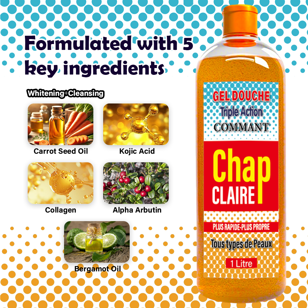 Chap Claire Shower Gel Lightening Body Skin Care Anti-aging Bath Wash Gel
