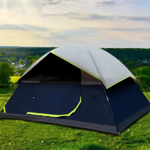 4 Person Black Coated Darkroom Tent for Camping Family