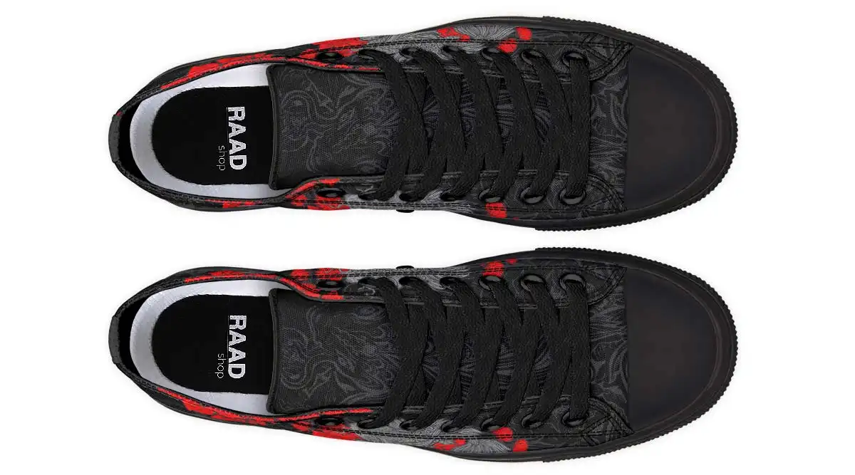 Fashion Print Couple Low-Top Canvas Shoes