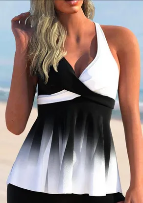 European And America Skirt Split Swimsuit Black - Shop at LoveMi