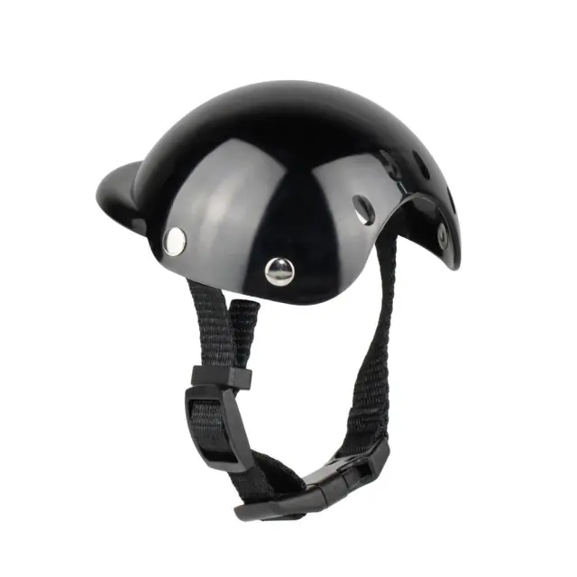 Pet Helmet New Motorcycle Helmet Dog Cat Accessories Pet Toy Hat Headwear Black - Shop at LoveMi