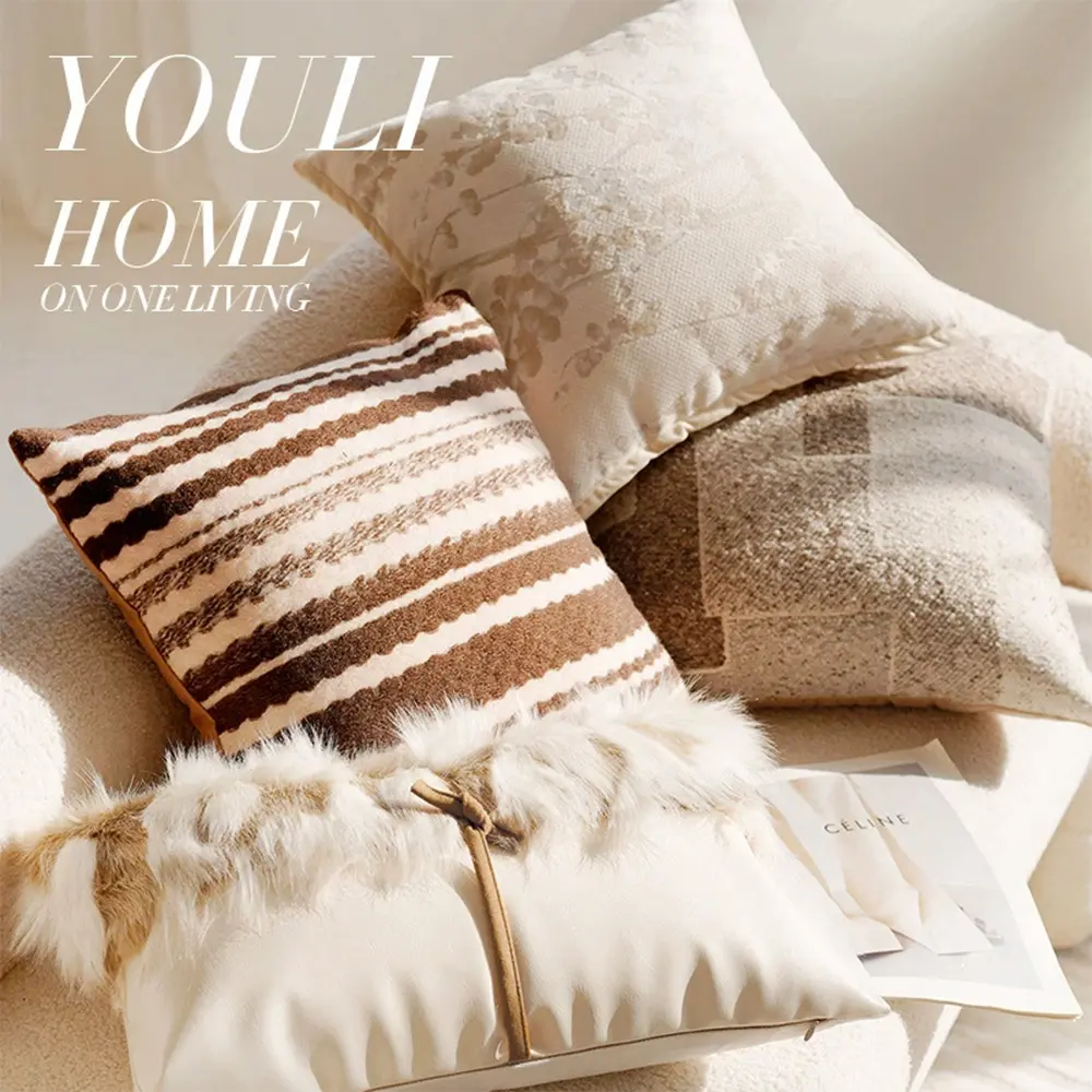 Linen Nordic Style Throw Pillow Covers