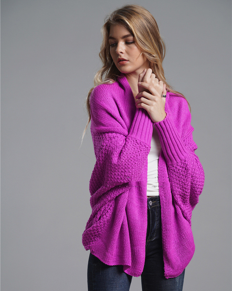Large Size Long Knitted Cardigan Sweater Women's Coat Women's Sweater