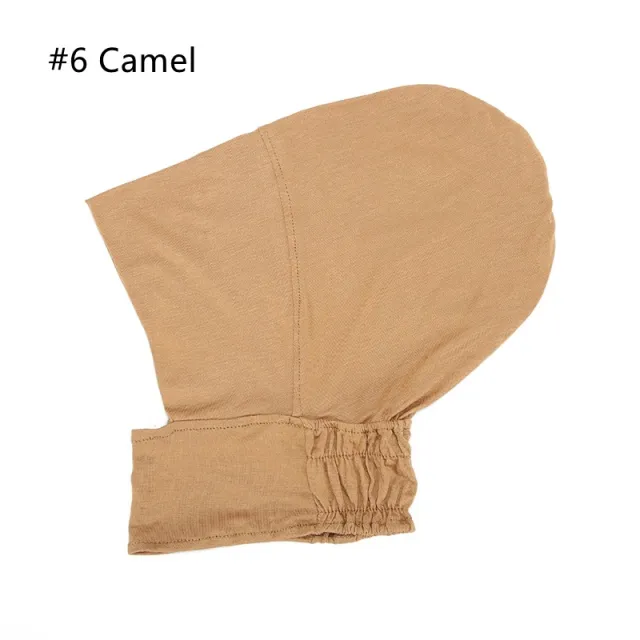 New Modal Elastic Bottoming Hat High Elastic Mercerized Cotton Camel - Shop at LoveMi