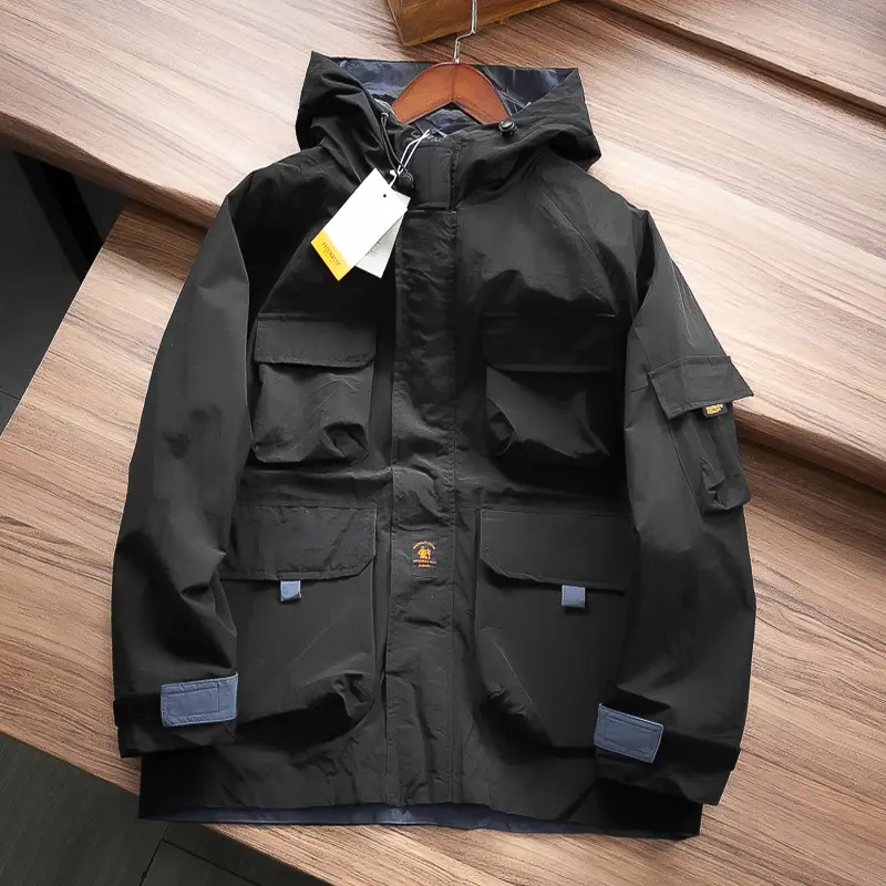 Men's Multi-pocket Hooded Casual Assault Jacket