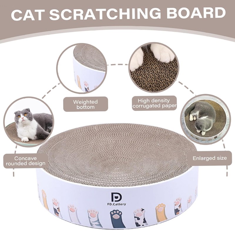 Cat Scratching Board Cat Scratcher Bed Round Cat Scratcher Bowl Nest Cat Bed UK