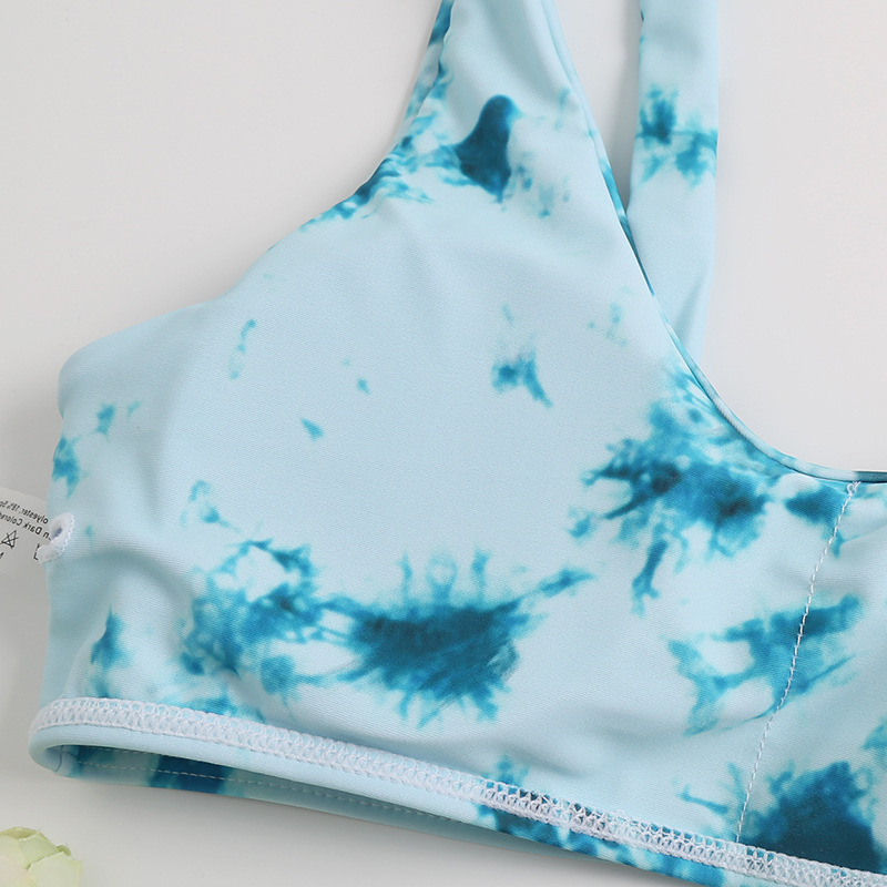 Title 4, Female Split Double-sided Swimsuit Sexy Tie-dye...