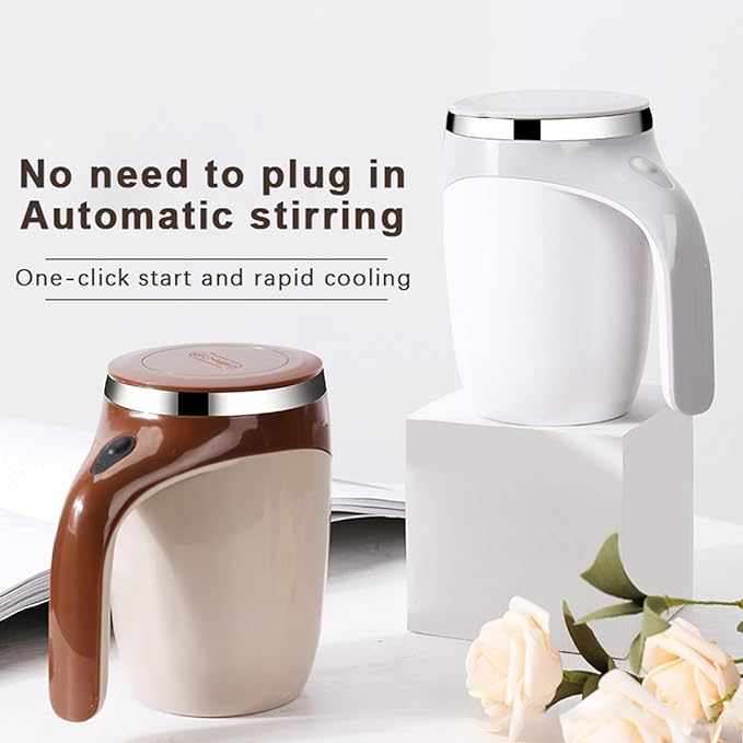 Electric Stirring Cup Full-automatic Magnetic Rotating Coffee Mug Charging