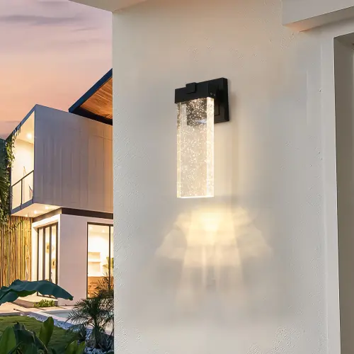 Outdoor Waterproof Transparent LED Crystal Wall Light