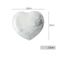 7Inch Grey Peach Heart Plate