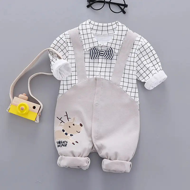 Baby One-piece Long-sleeved Romper Cotton Pajamas