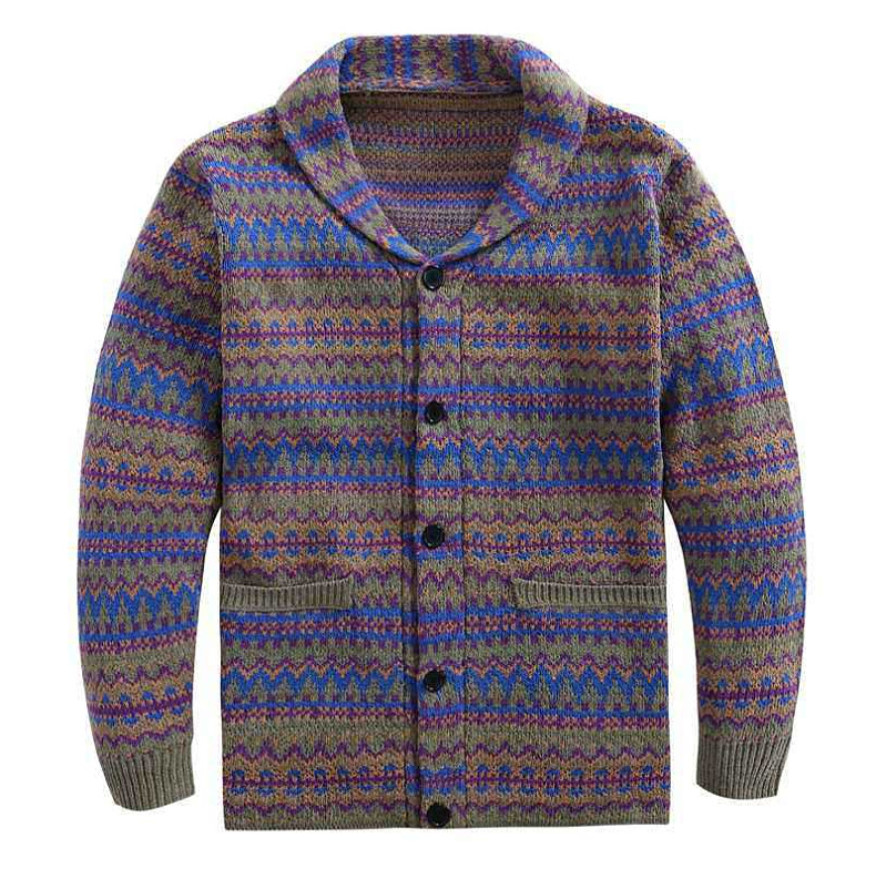 Title 10, Fashion Mixed Wool Jacquard Sweater