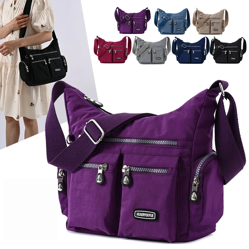 Women Shoulder Bags Multiple Pockets Waterproof Crossbody