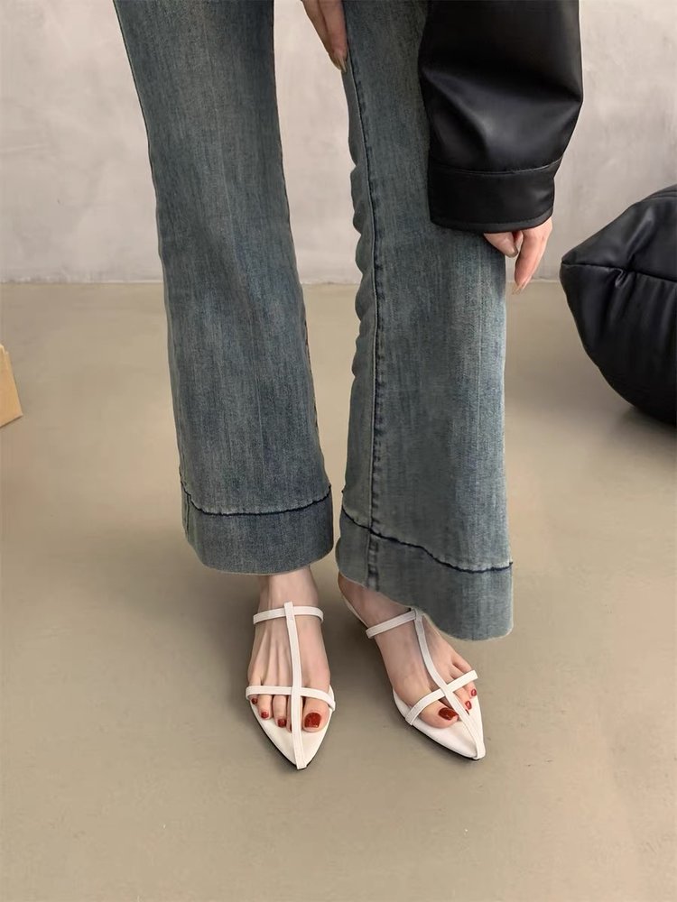 Pointed Toe Block Heel Sandals, picture 2 of 4