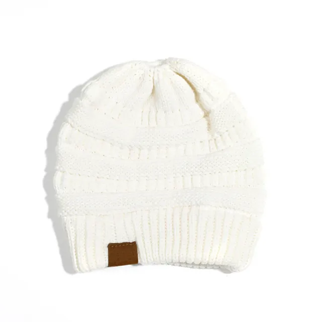 Sports Acrylic Warm Hat Ladies Fall Winter White - Shop at LoveMi