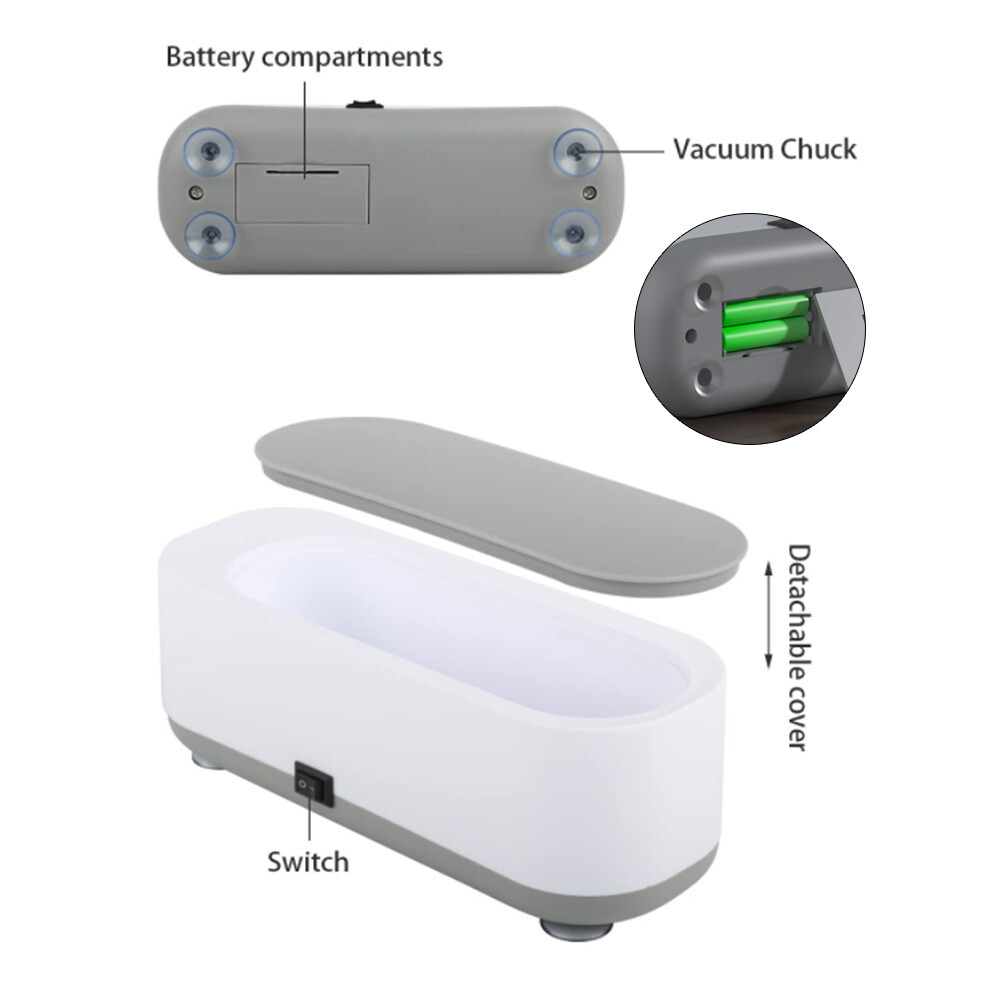 Ultrasonic Cleaner  Wave Tank Glasses Watch Jewelry Cleaning Machine 300ML