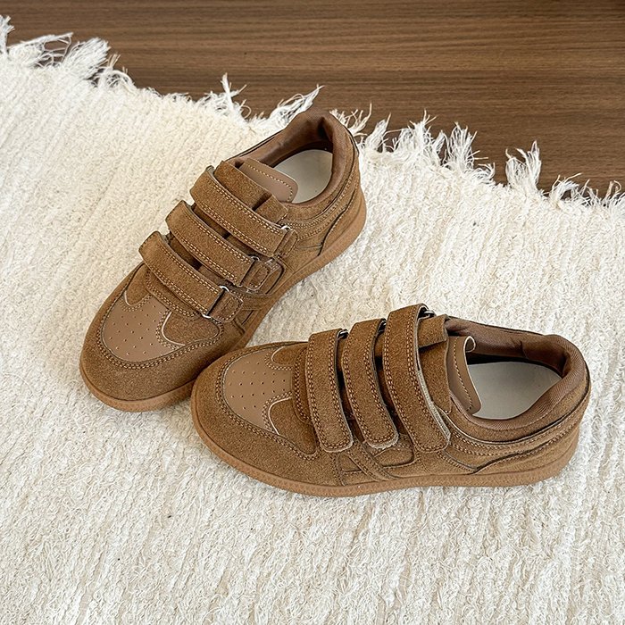 Leather Hook & Loop Skate Shoes