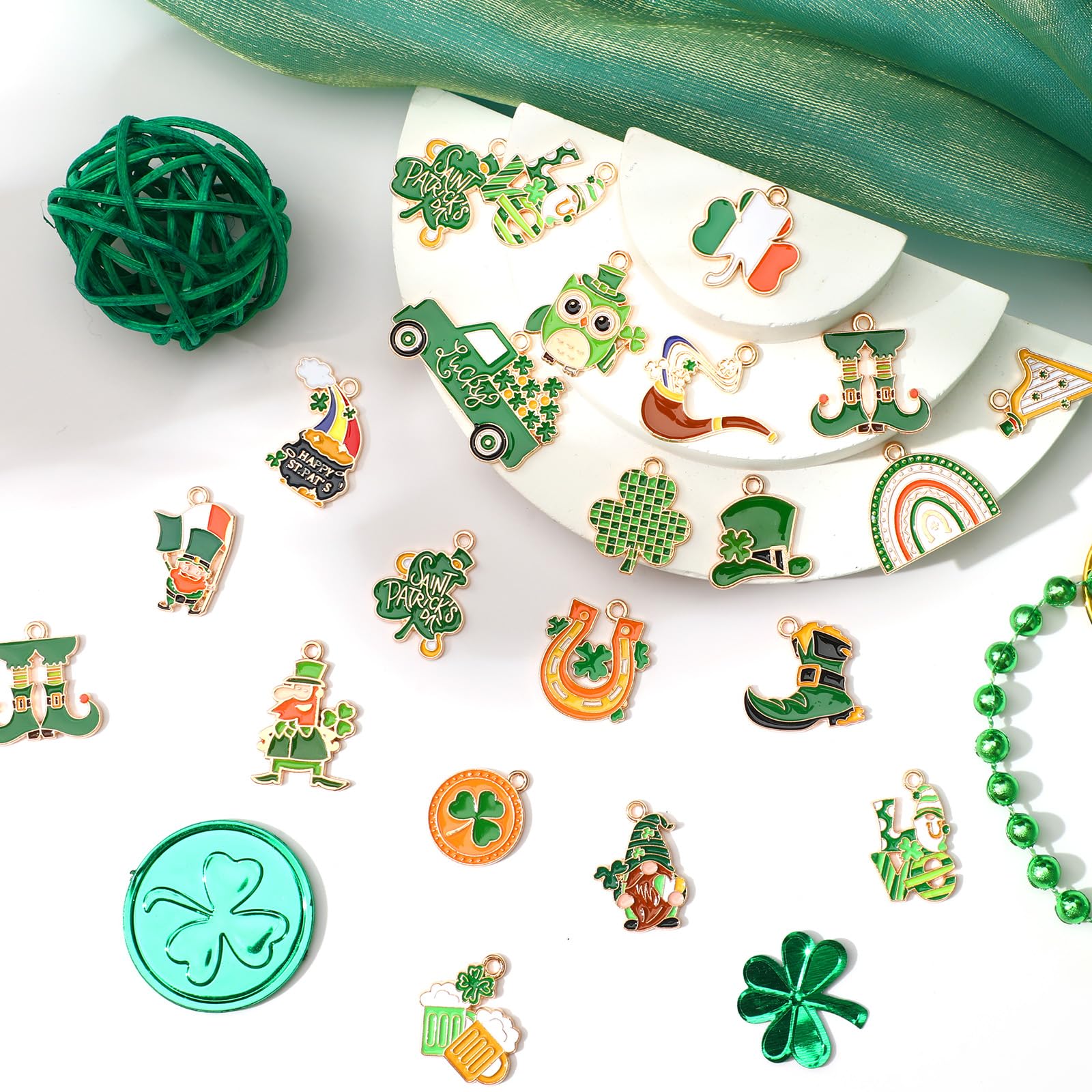 20 Pairs Ocean Theme Charm, Beach Sea Charms For Jewelry Making, Assorted Enamel Starfish Seashell Marine Charm Pendants For Necklace Earring Bracelet Crafting 7