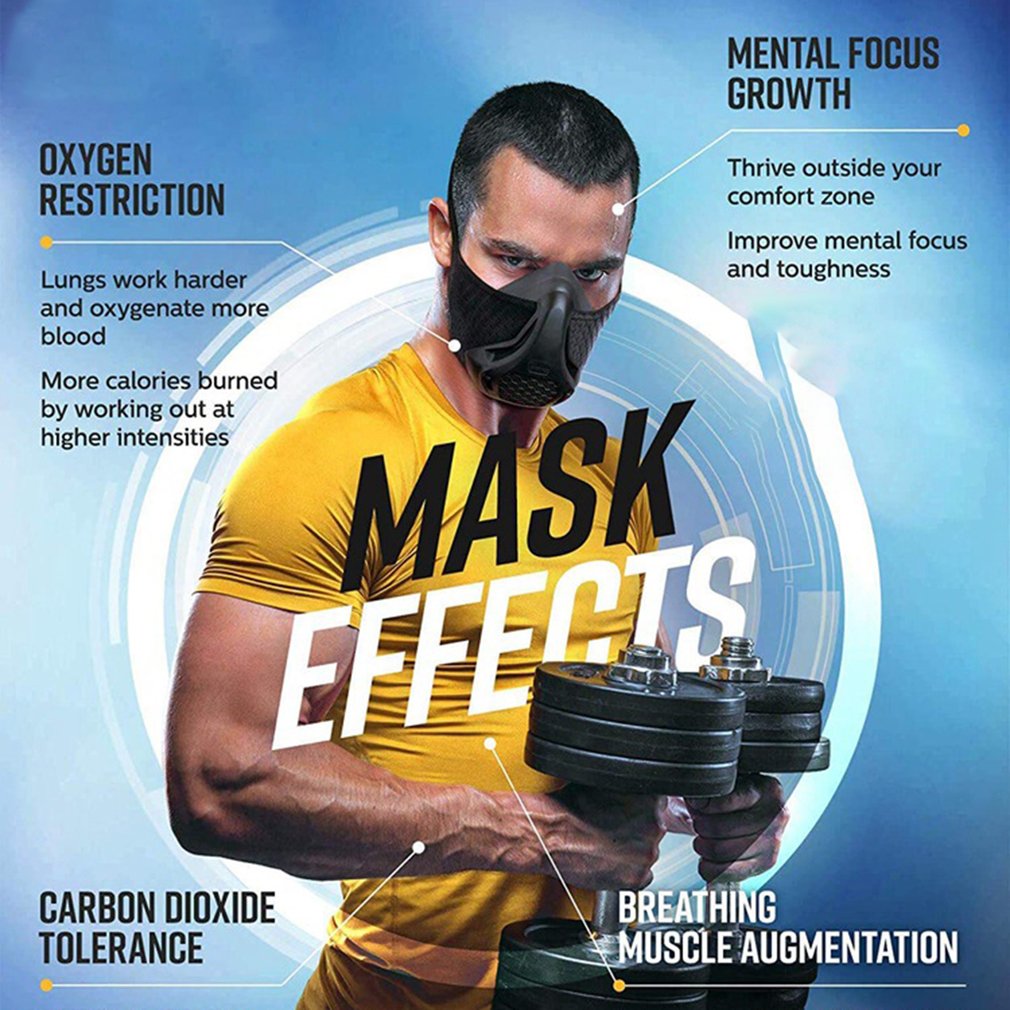 Adjustable Oxygen Fitness Training Sports Mask — foto 6
