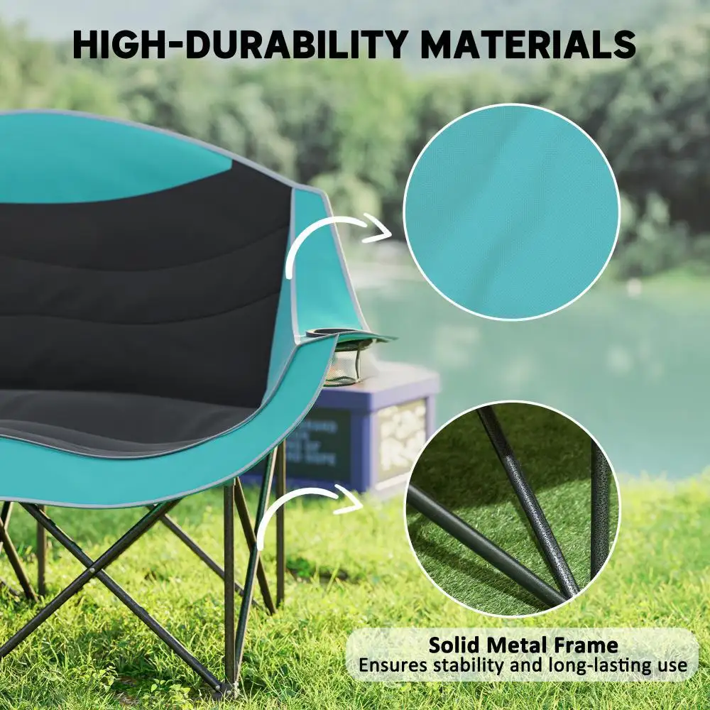 Padded Folding Camp Chair