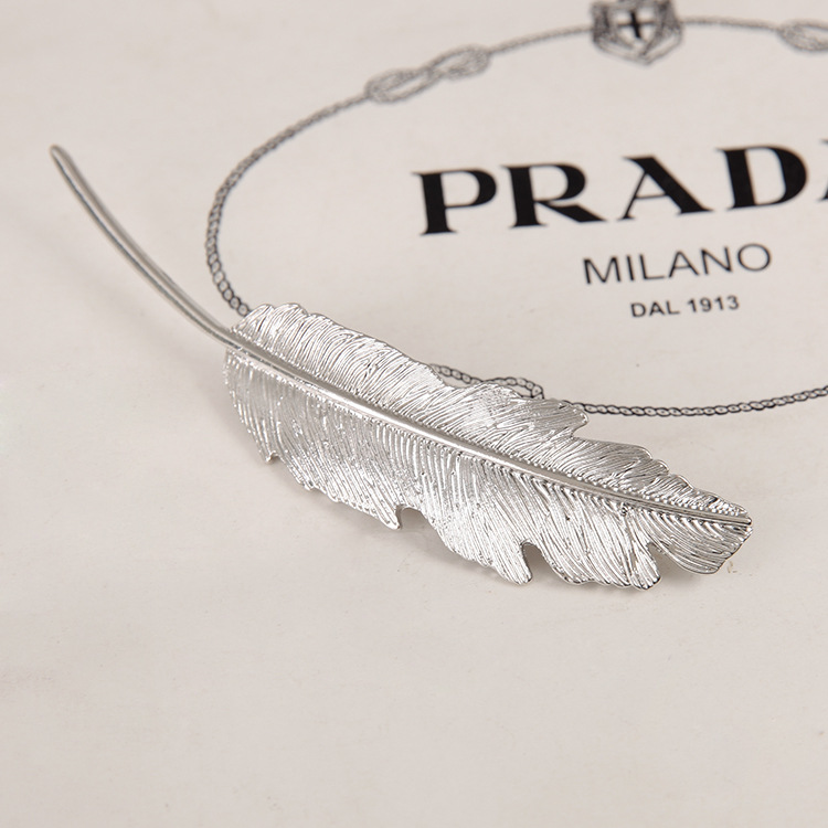 Large Feather Spring Clip And Wind Hair Accessories