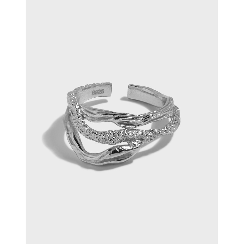 Title 3, Womens Sterling Silver Irregular Face Snake Pa...