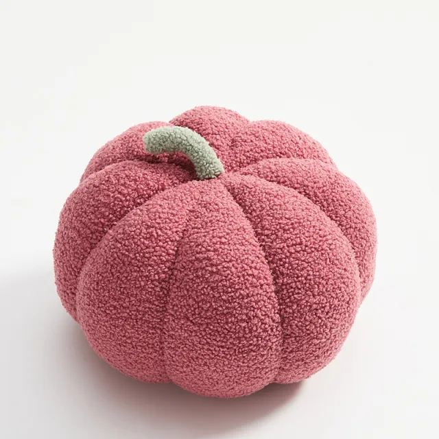Nordic Pumpkin Round Pillow Plush Pillow Knitted Yarn Old Purple - Shop at LoveMi