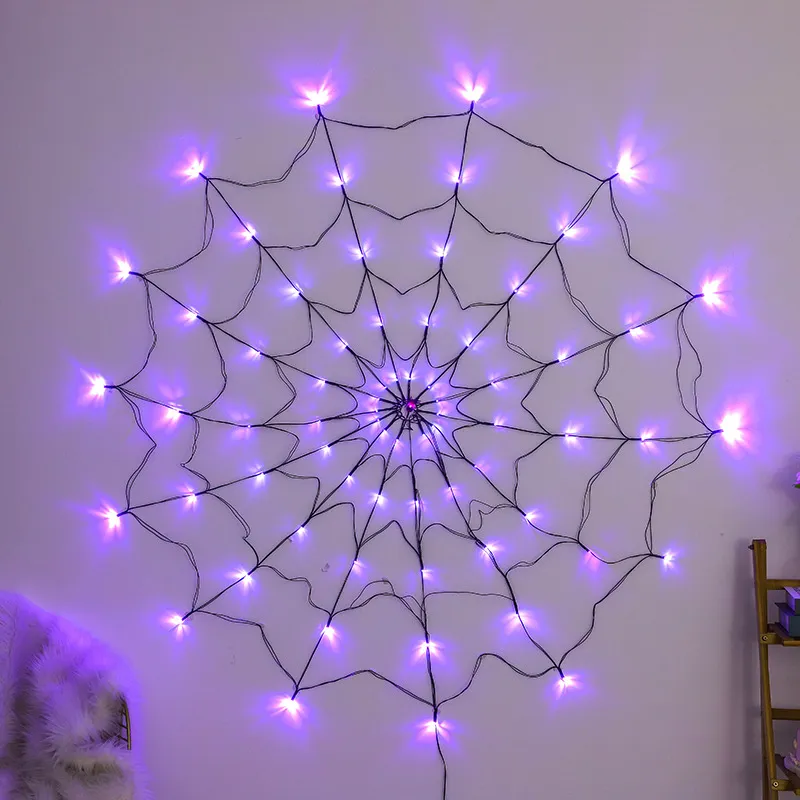 LED Spider Web Lights Halloween Decoration – image 5