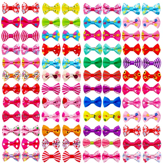 Pet Hairpin Headwear Dog Cat Ornaments Bow Headflower Random - Shop at LoveMi