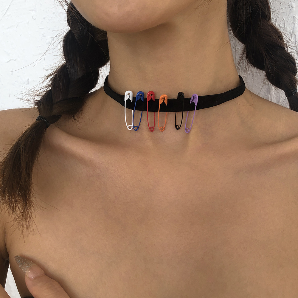 Personalized Neck Leather Metal Buckle Necklace