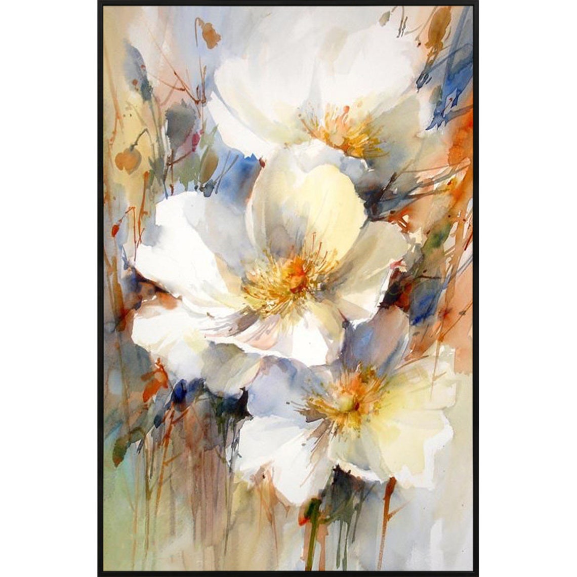 Handmade Floral Oil On Canvas Painting Home Decoration Poster — foto 7