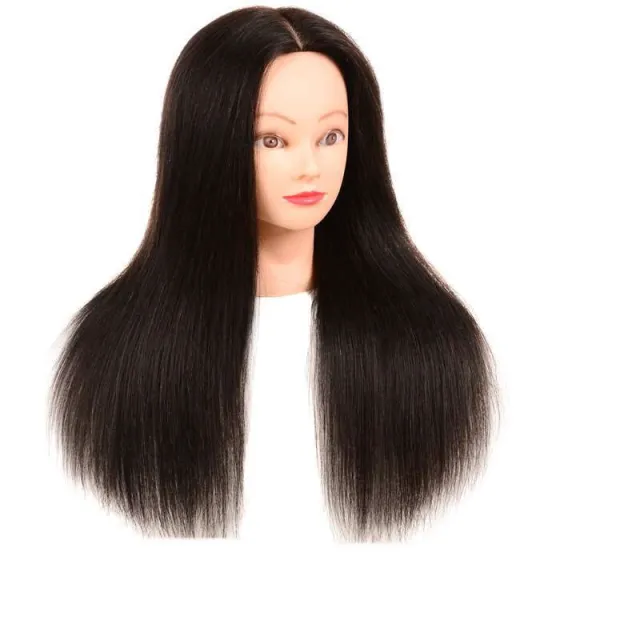 Die Head Hairdressing Real Hair Styling Haircut Perm Dye Black With Makeup - Shop at LoveMi