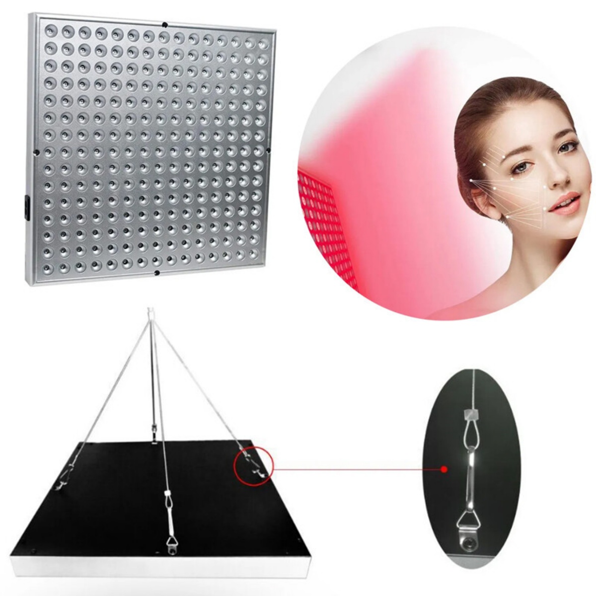 Red Light LED Panel 660nm Near Infrared 850nm Full Body 225 LEDs — image 6