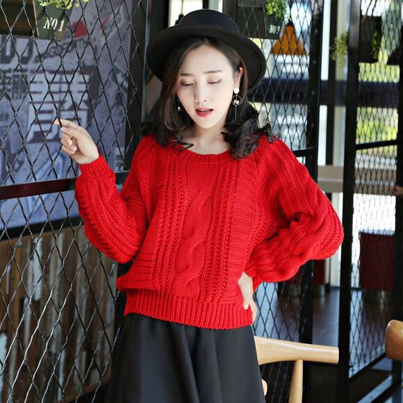 Title 5, New Inner Twist Loose Knit Pullover Womens Out...