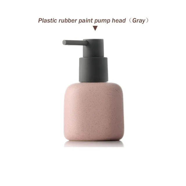 Ceramic Foam Pressing Hand Sanitizer Filling Empty Bottles In Bathroom Pink - Shop at LoveMi