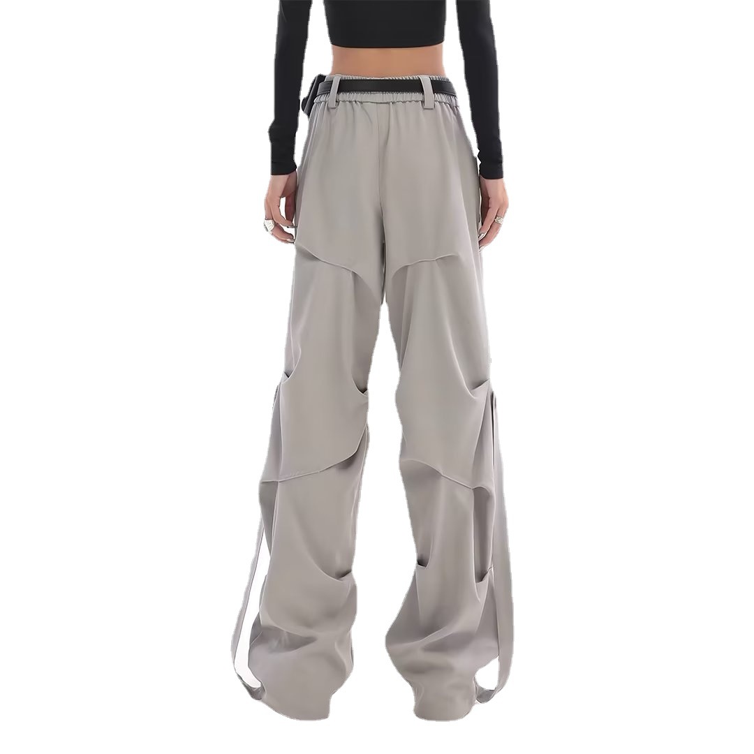 Women's Fashion Vintage Crumpled Straight Casual Pants