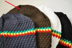 Fashion Trend Knitted Cotton Hat - Coffee - View 1