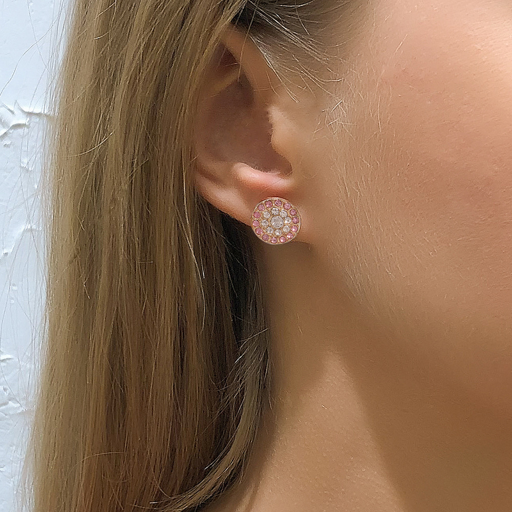 Asymmetric Full Diamond Temperament Earrings