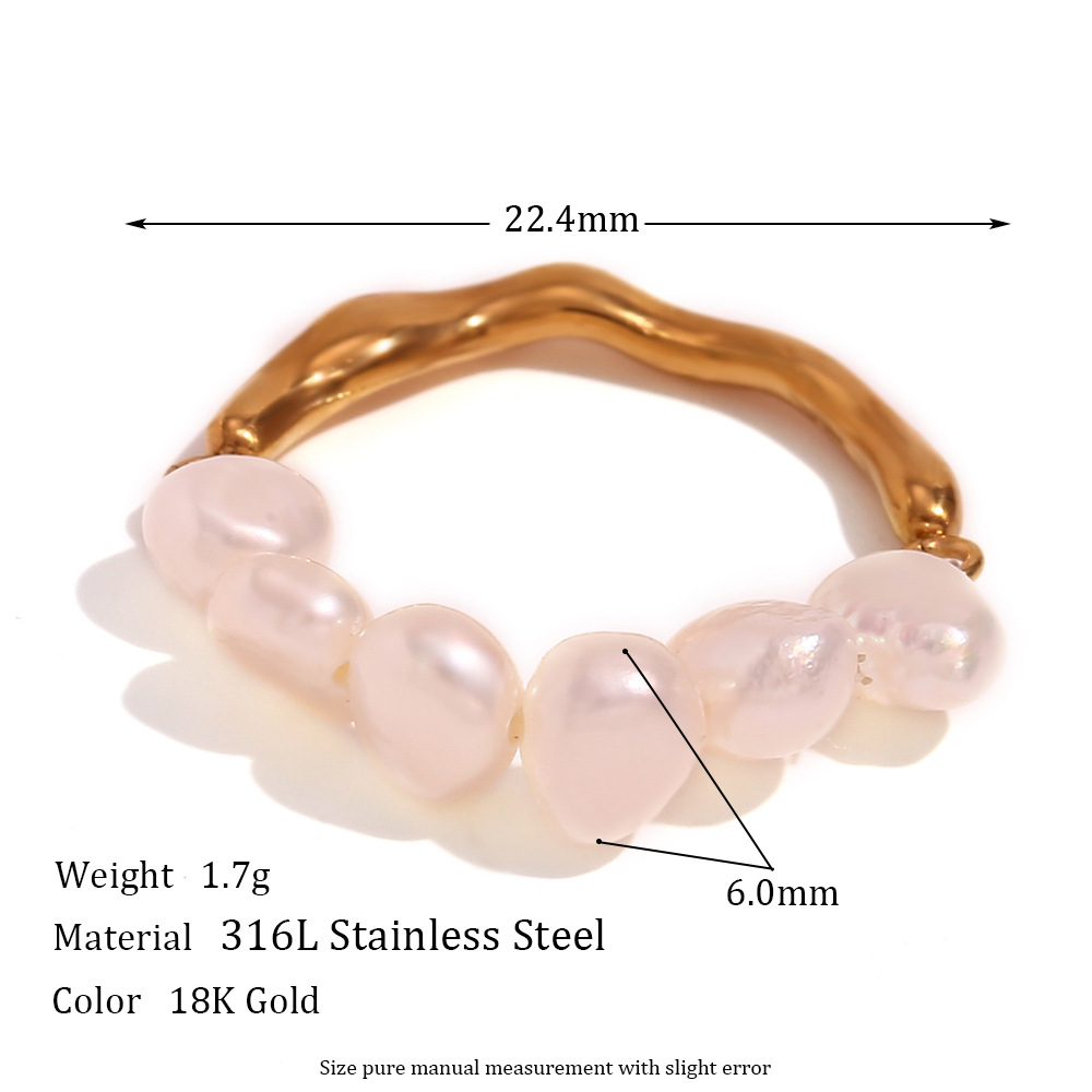 Women's Fashion Stitching Metal Ring