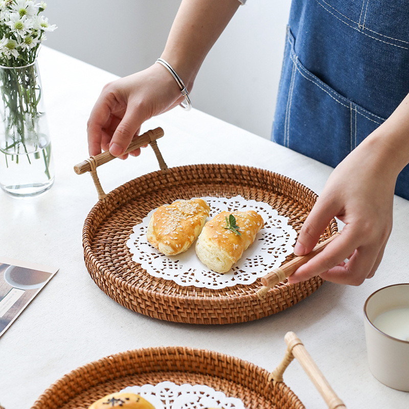 Title 2, Handmade rattan bread fruit basket