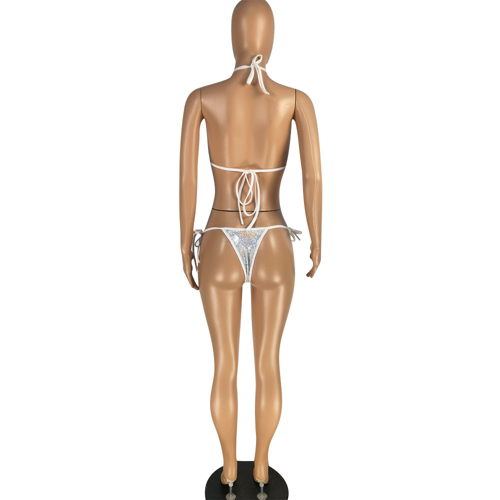 Stretch Mesh Bikini Four-piece Swimsuit - Image 5