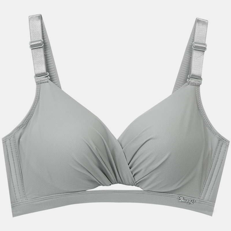 Title 2, No trace and no steel ring small chest gather bra