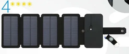 Outdoor Folding Solar Panel Charger Portable 5V 2.1A USB Output Devices Camp Hiking Backpack Travel Power Supply For Smartphones – image 5
