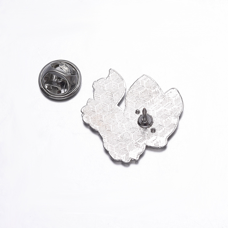 Title 3, Cute Cartoon Accessories Maple Leaf Fox Brooch