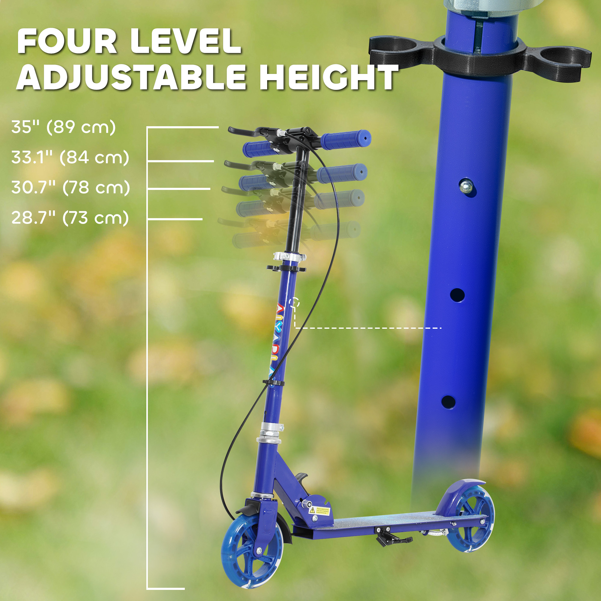 Scooter Suitable For Children Aged 3-8, With Adjustable Handlebars, Two — image 6