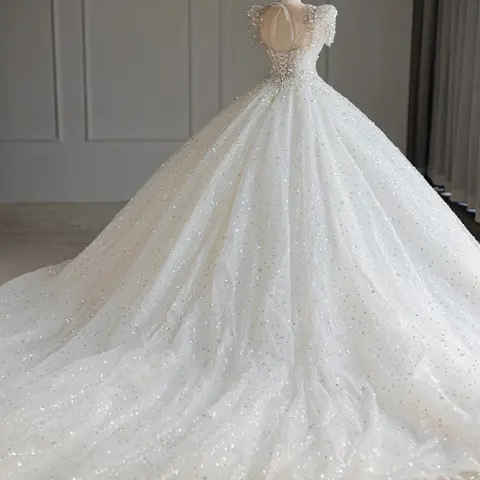 New Bridal Main Yarn Large Trailing Tail At Princess
