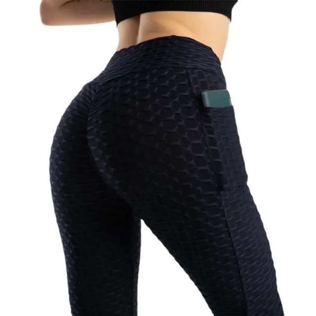 Fitness Yoga Pants Women Leggings With Pocket Running Sports Black - Shop at LoveMi