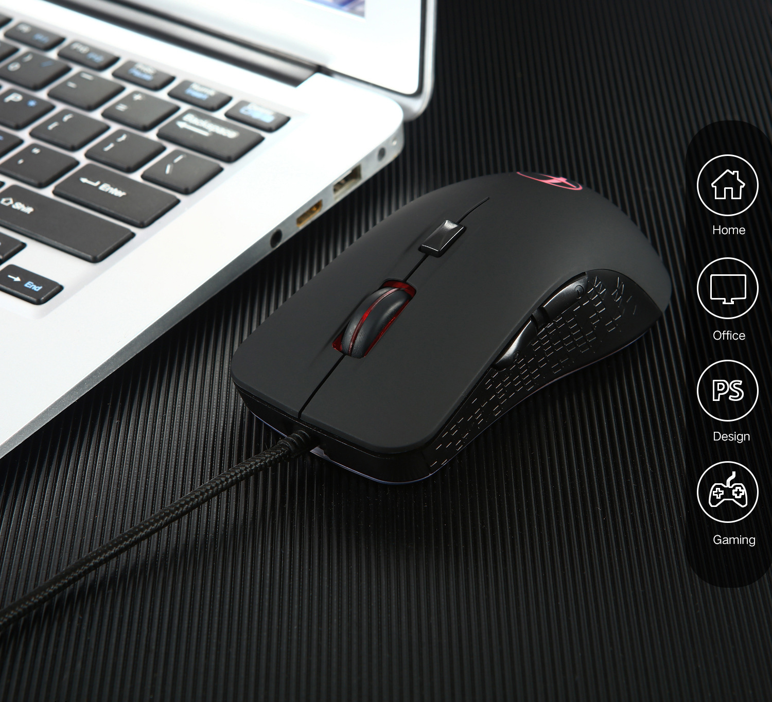 Office Notebook Computer Wired Gaming Optical mus - Bilde 1