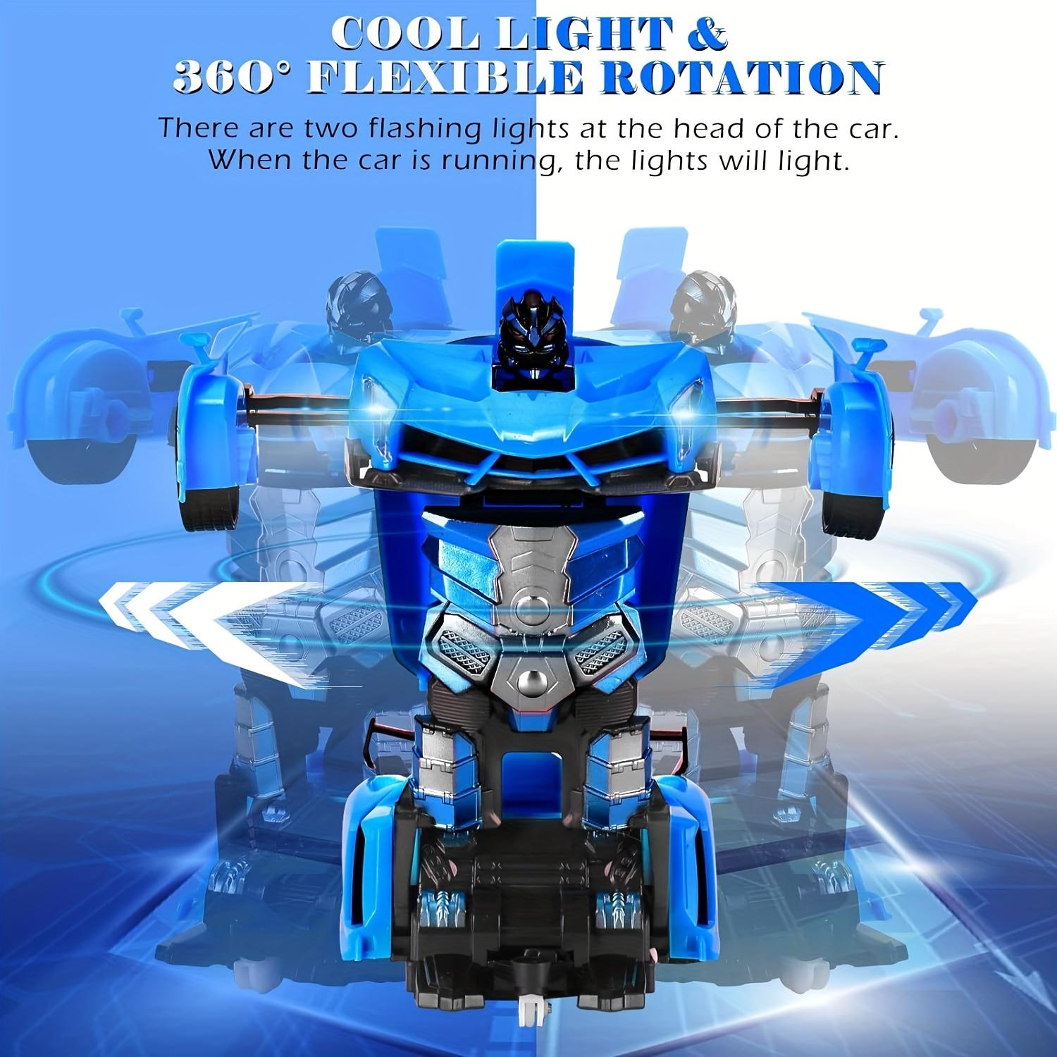 One-Touch Transforming Robot Car Educational Toy With Lights, Sound, Stunt Features, And Omnidirectional Movement,Self-pickup Only. — foto 2